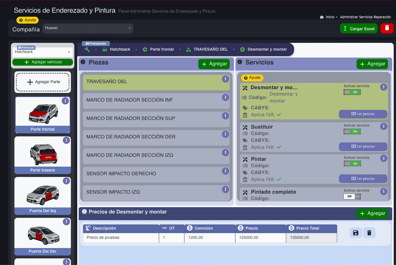 Administración de Enderezado